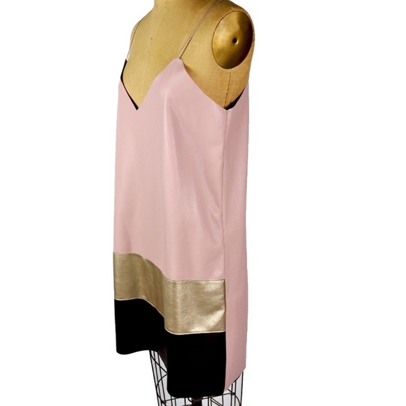 ZARA Faux Leather Shift Dress Small NEW without tag - Picture 6 of 14